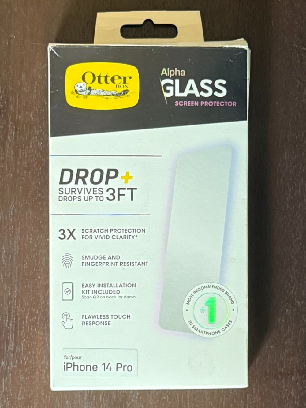 Otter Alpha Glass Screen Protector for iPhone 14 Pro